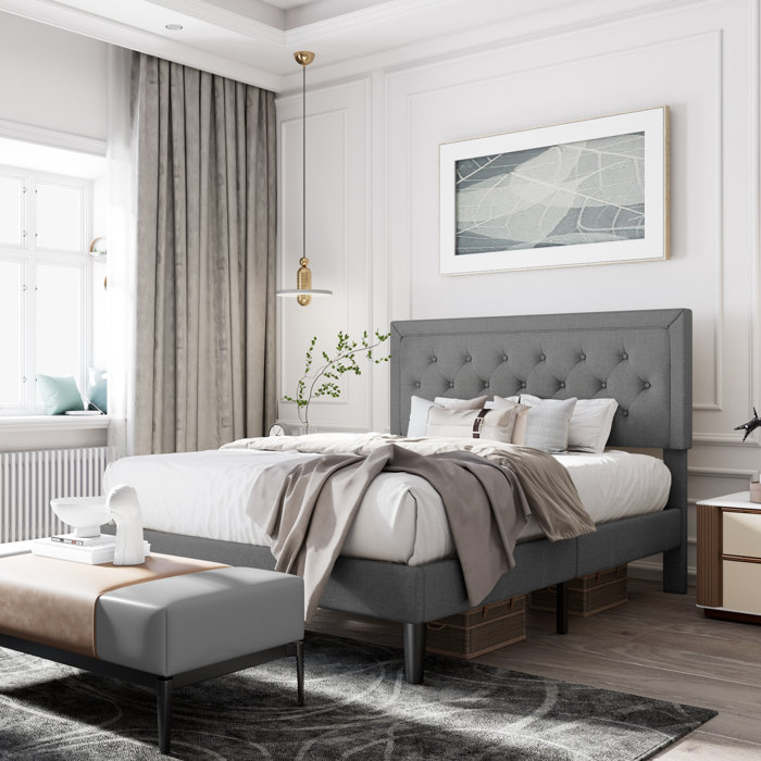 Mercury Row® Hegg Tufted Upholstered Platform Bed & Reviews Wayfair